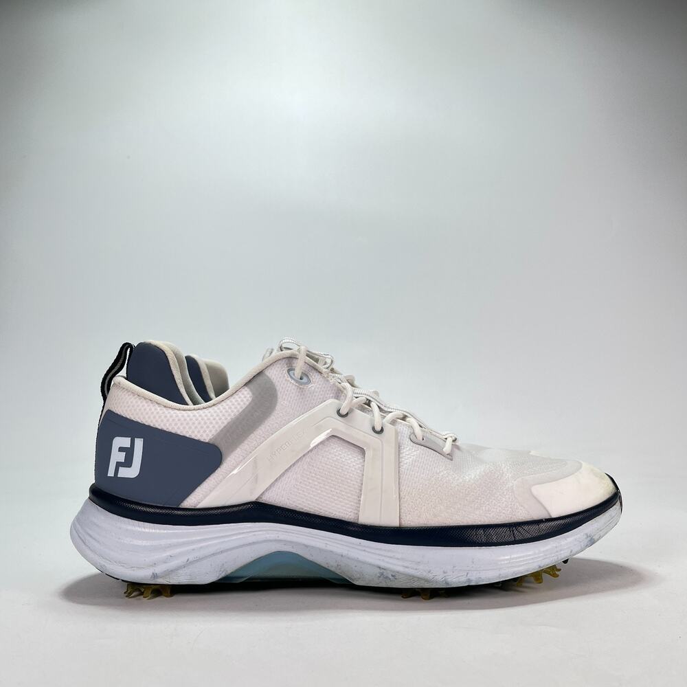 FootJoy HyperFlex White Blue Athletic Performance Golf Shoes 5547 Men's Size 8